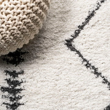 Calvia Moroccan Diamond Shag Area Rug